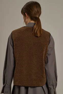 Sale Soeur blouson fusil marron