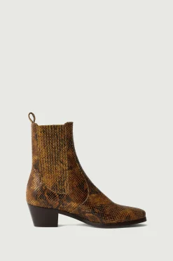 Outlet Soeur boots gazette python