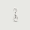 Fashion Soeur boucle d'oreille dormeuse argent