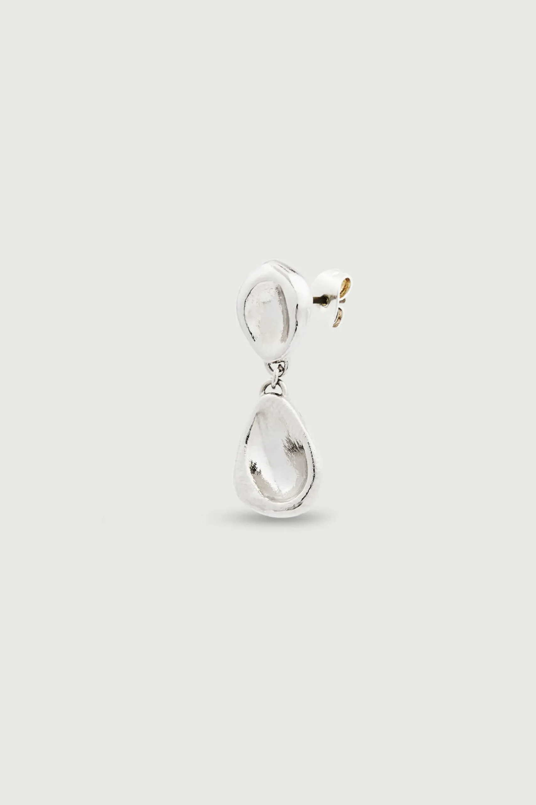 Fashion Soeur boucle d'oreille dormeuse argent