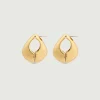 Fashion Soeur boucles d'oreilles maxi doré