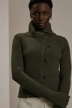New Soeur cardigan wimy kakifoncé