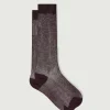 Hot Soeur chaussettes bach aubergine