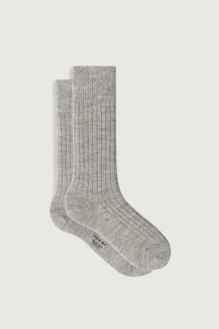 Discount Soeur chaussettes cassis grisclairchiné