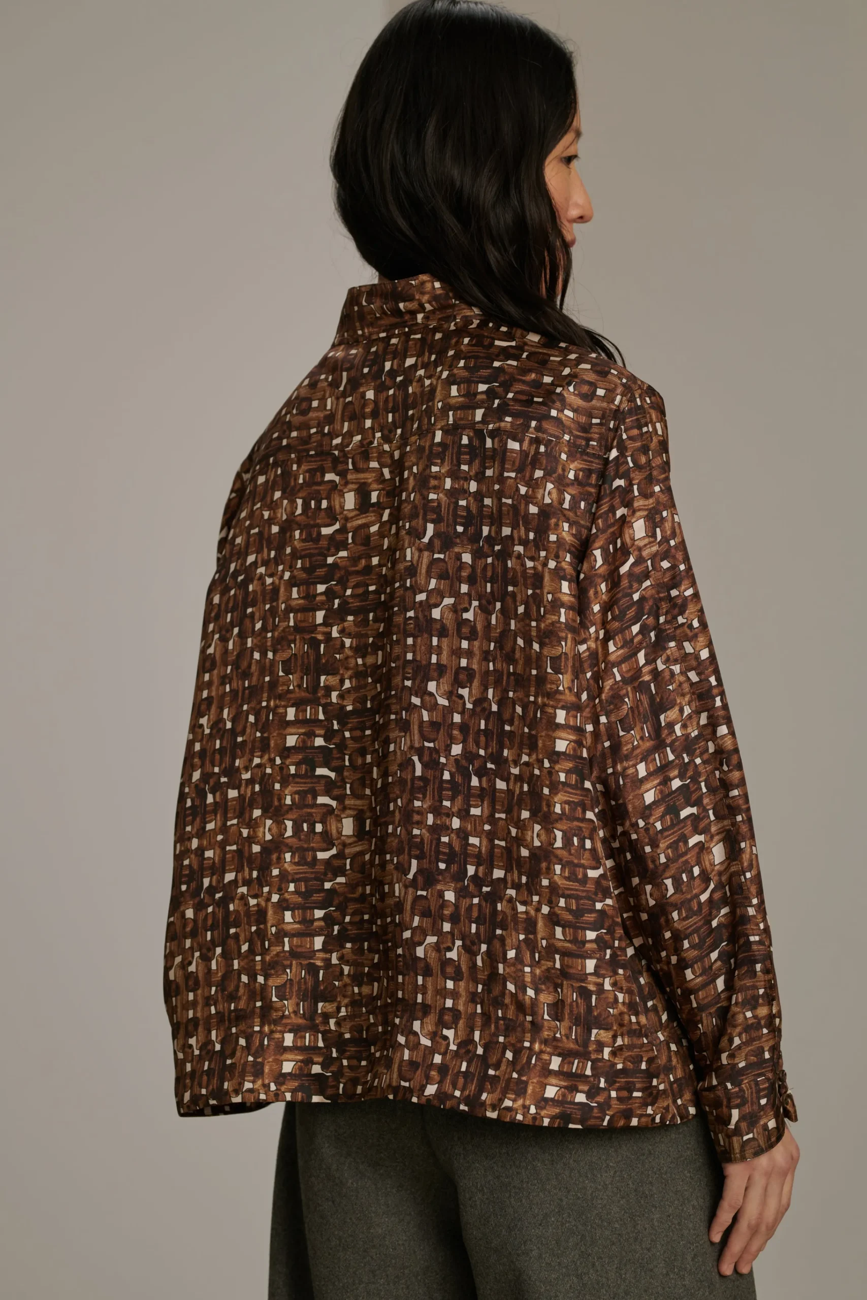 Online Soeur chemise blossom charbon/écru
