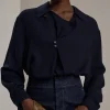 Online Soeur chemise camelia navy