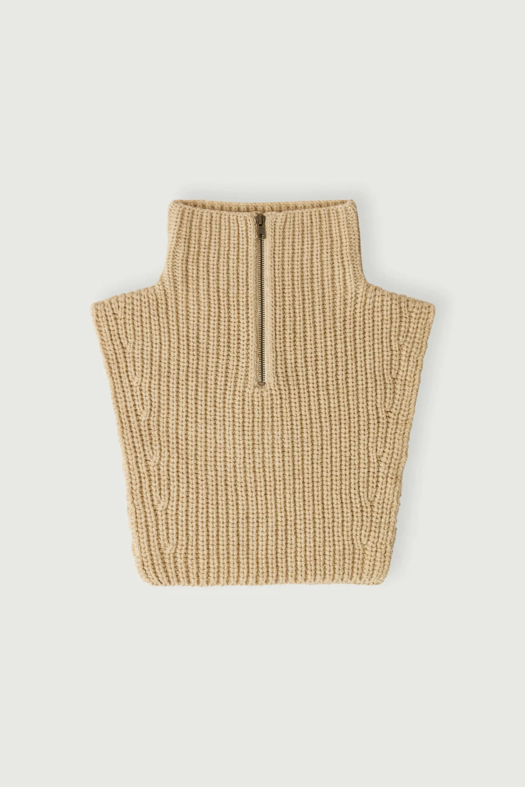 New Soeur col wool beige