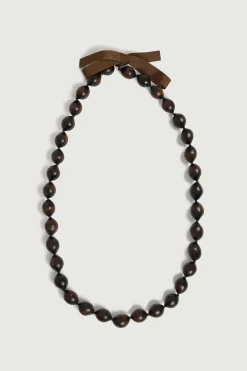 Discount Soeur collier zebra marronfoncé