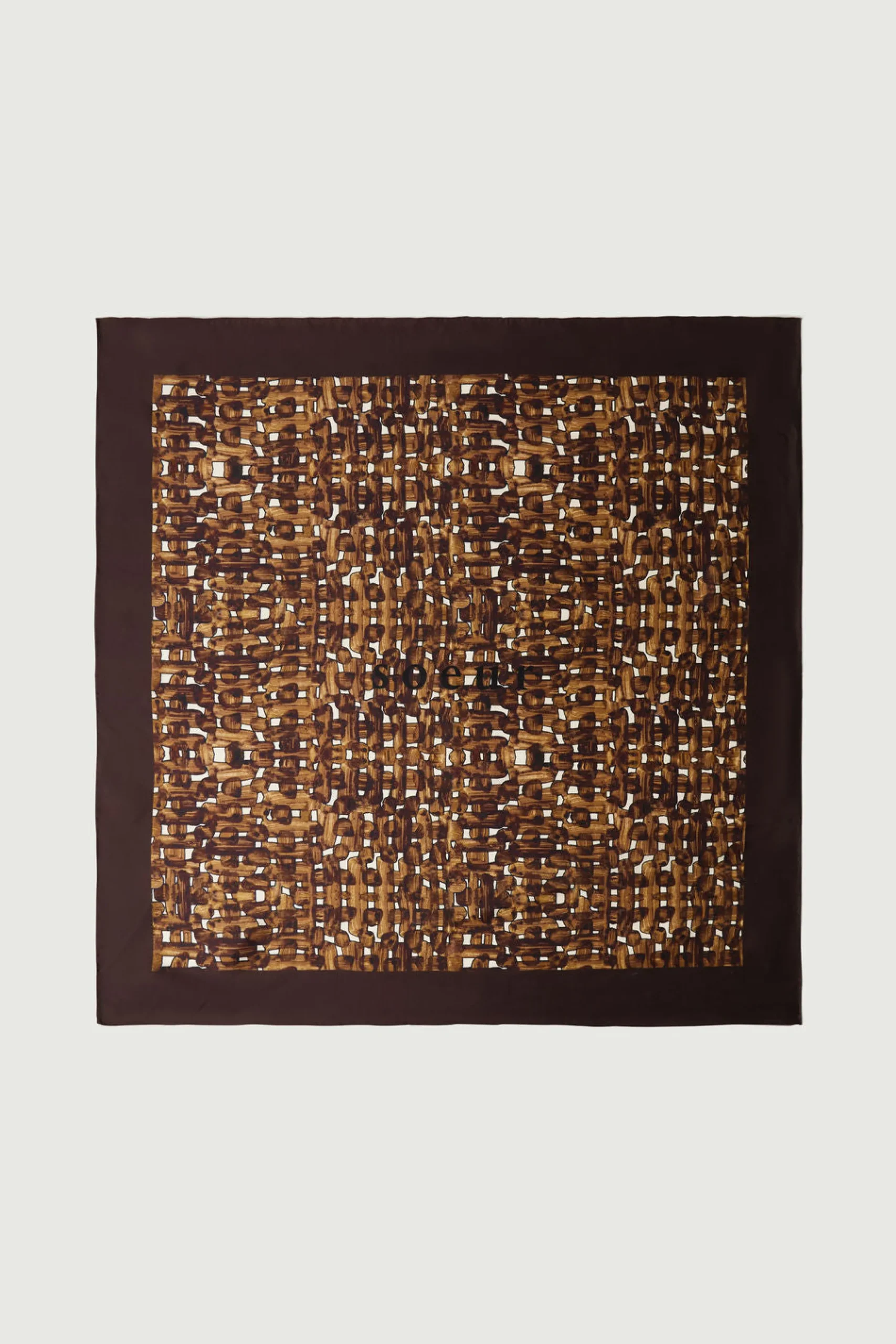 Sale Soeur foulard capucine charbon/écru