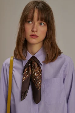 Sale Soeur foulard capucine charbon/écru
