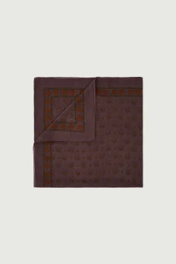 Hot Soeur foulard classique aubergine/terrebattue