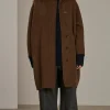 Hot Soeur manteau beaulieu noisettechiné