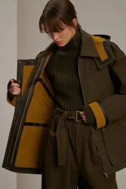Clearance Soeur manteau berne kaki