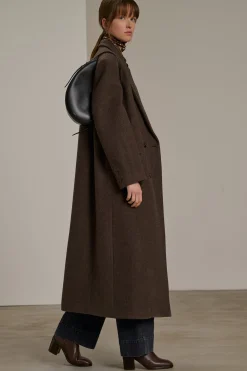 Hot Soeur manteau coligny châtaigne