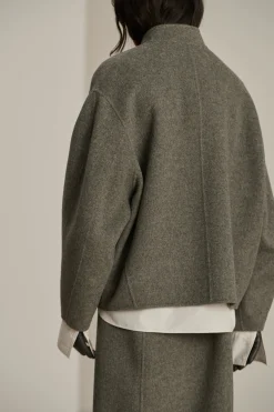 Hot Soeur manteau windsor grisclairchiné