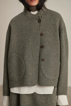 Hot Soeur manteau windsor grisclairchiné