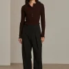 New Soeur pantalon casimir noir/écru