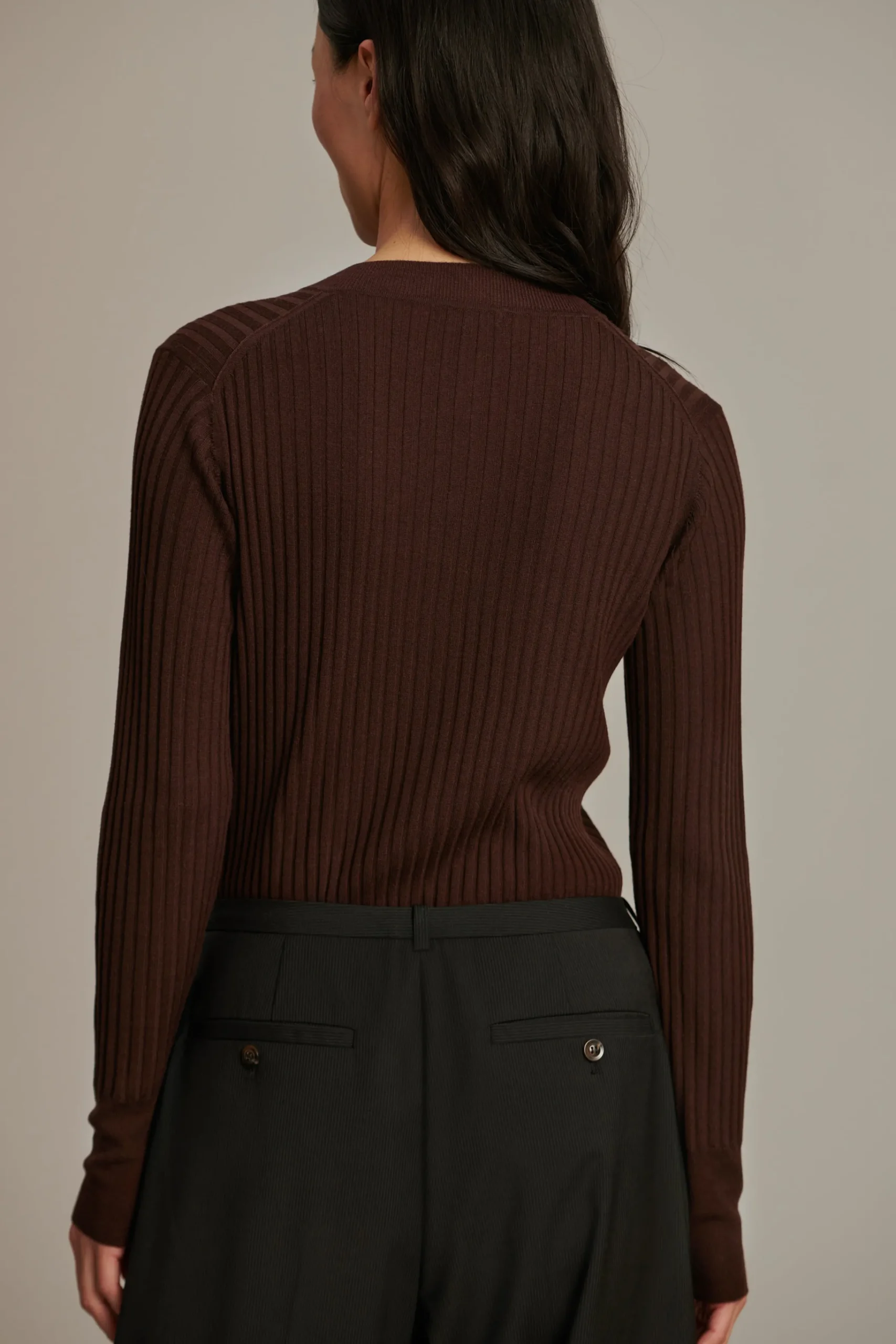New Soeur pantalon casimir noir/écru