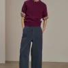 Hot Soeur pantalon clovis bleu