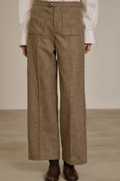 Sale Soeur pantalon harry beige/noisette