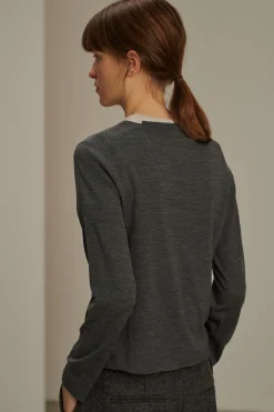 Sale Soeur pull australie grischiné