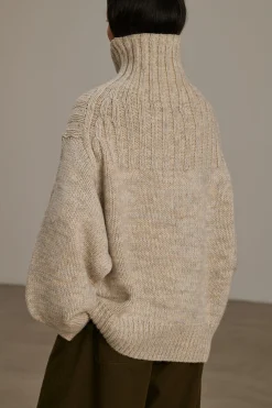 New Soeur pull basque gris/écru