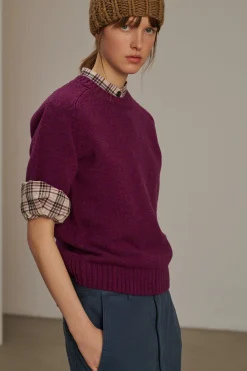 Outlet Soeur pull betina fuchsia