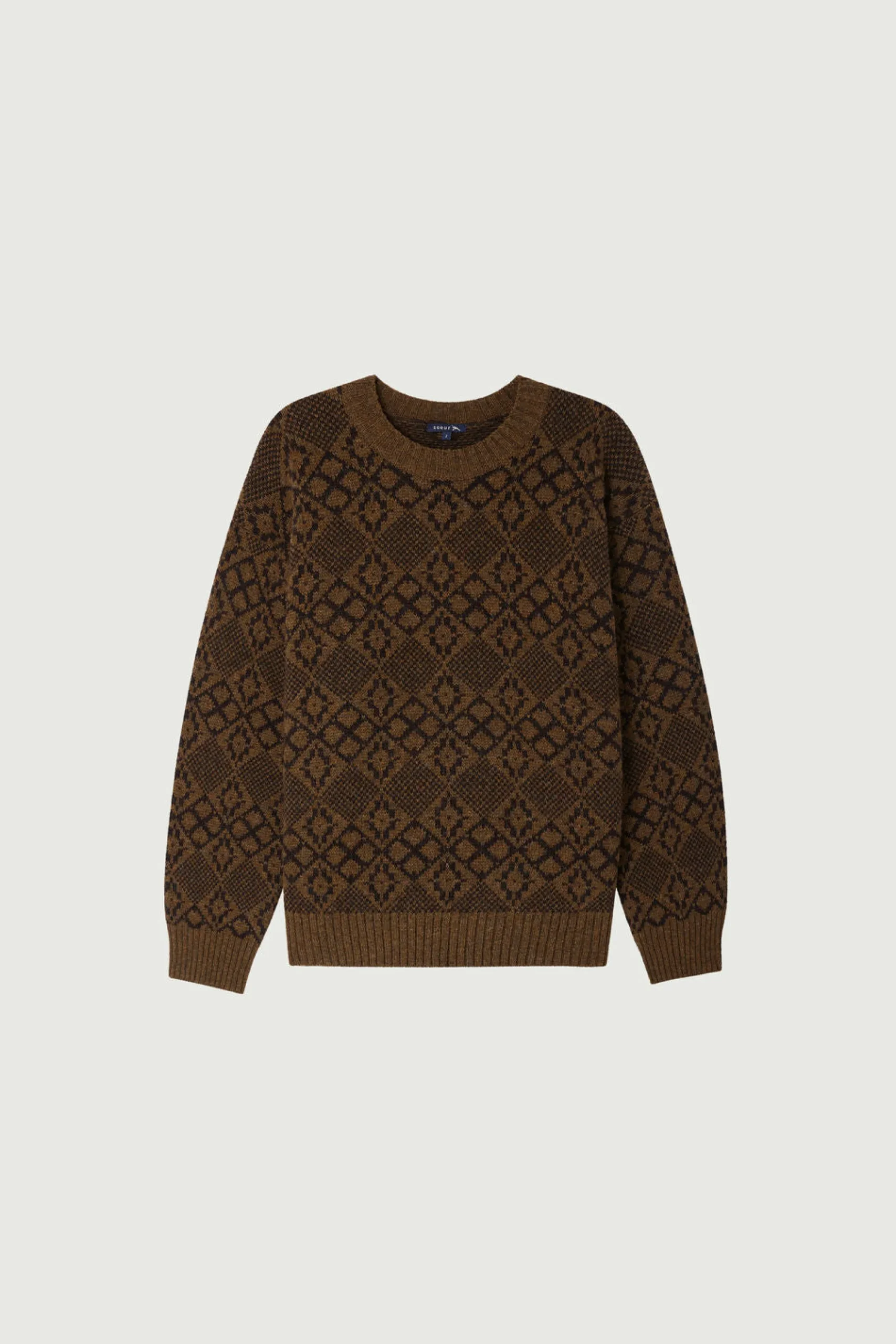 Clearance Soeur pull bidart marronchiné/charbon