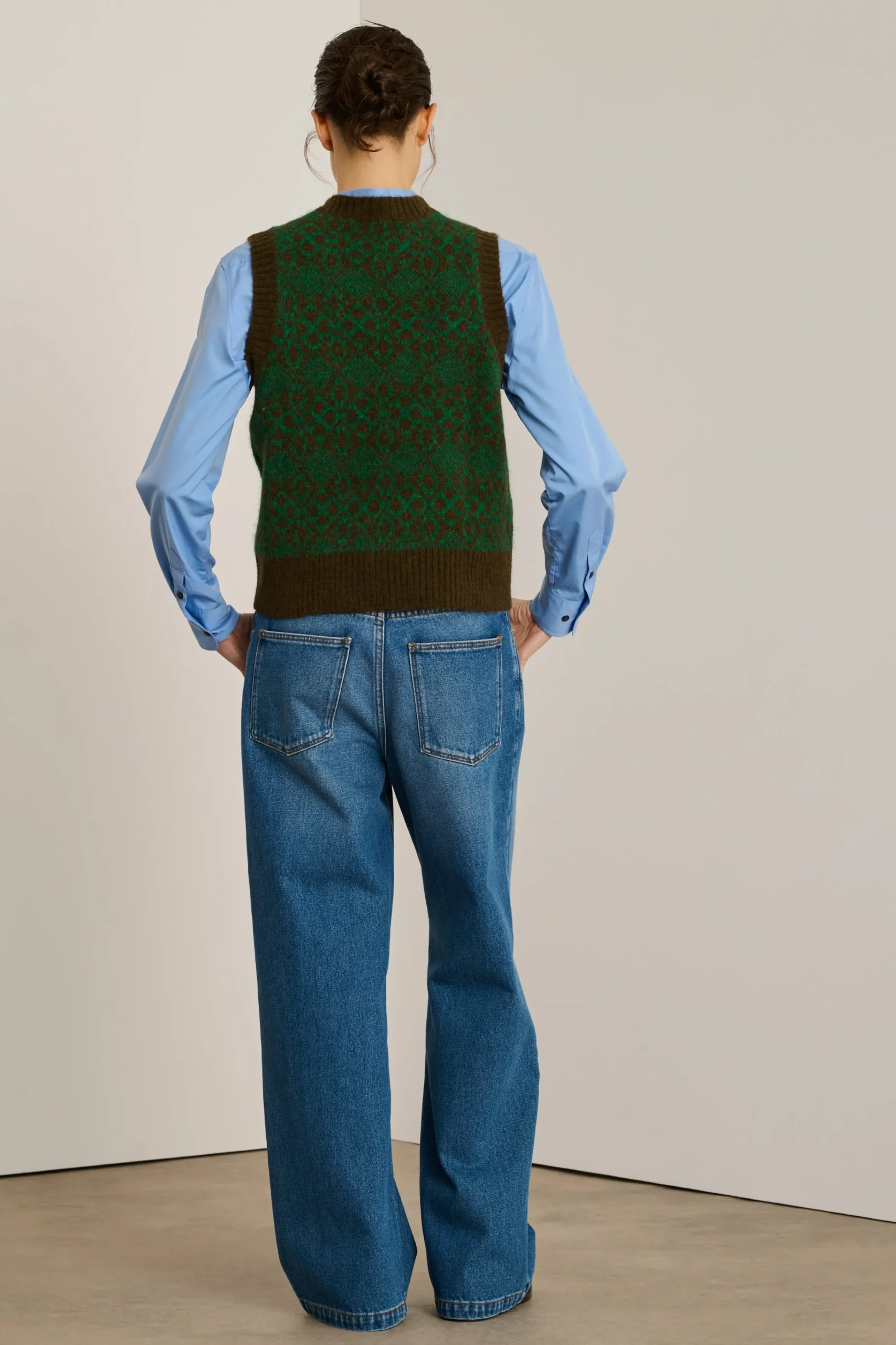 Online Soeur pull namaste marron/vert
