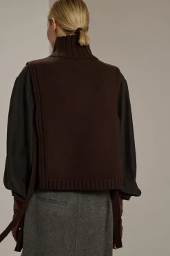 Discount Soeur pull or marronfoncé