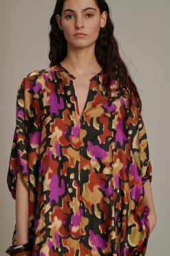 Discount Soeur robe alger noisette/fuchsia