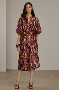 Discount Soeur robe alger noisette/fuchsia