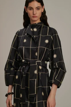 Hot Soeur robe bandora noir/écru