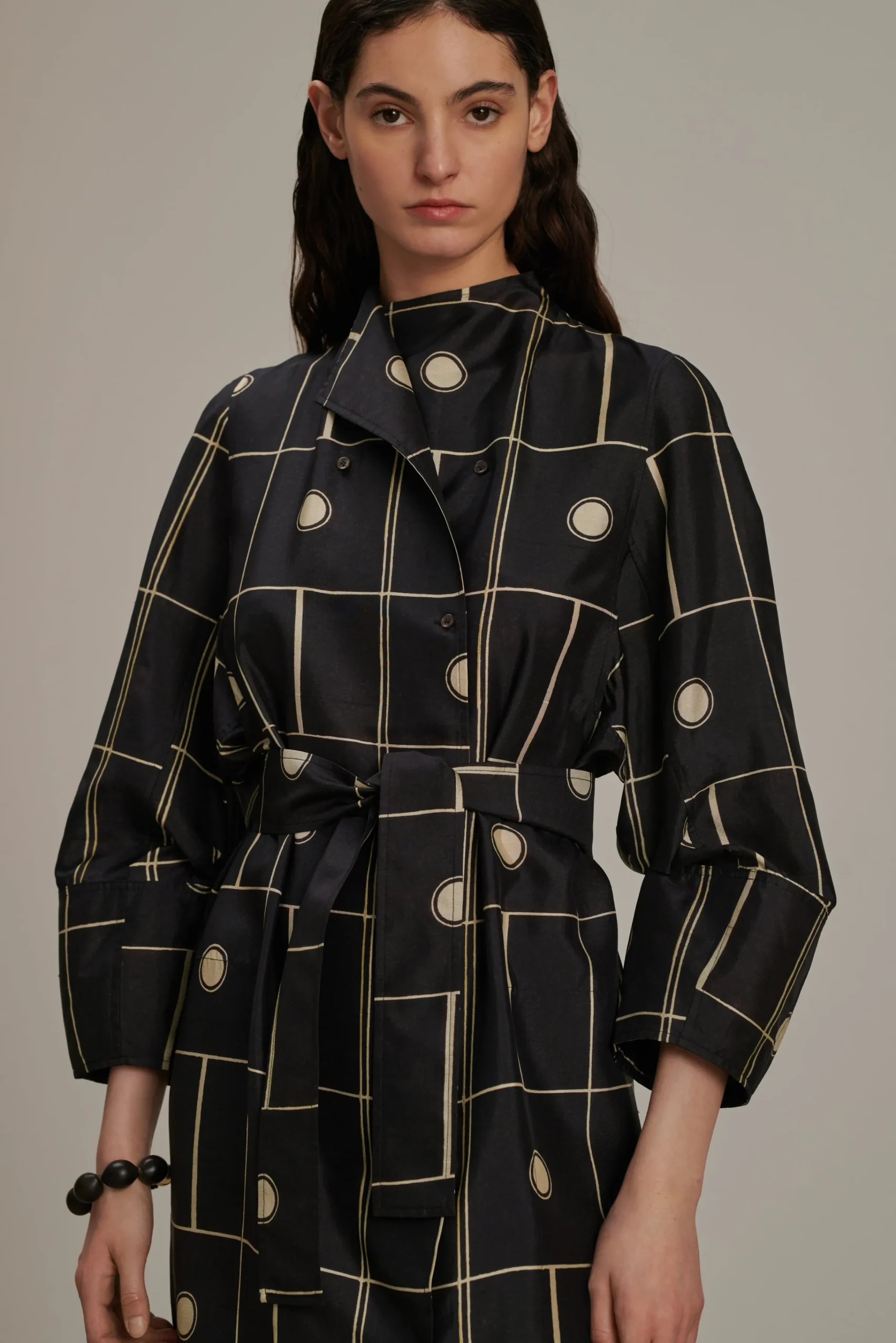 Hot Soeur robe bandora noir/écru