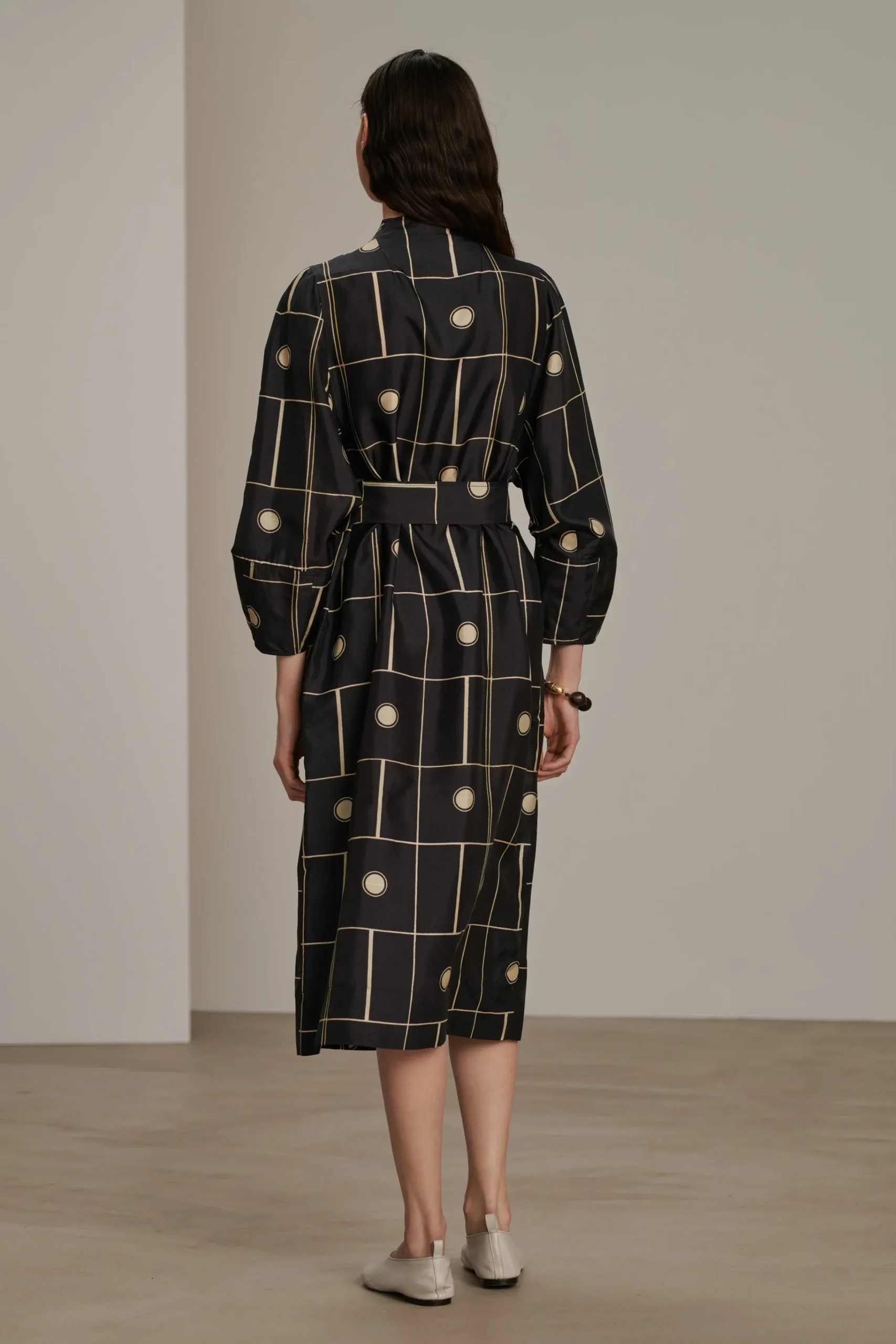 Hot Soeur robe bandora noir/écru