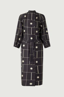 Hot Soeur robe bandora noir/écru