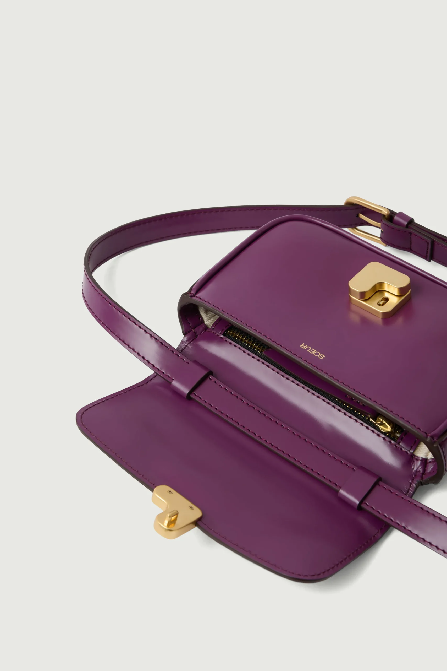 Fashion Soeur sac bell very mini pourpre