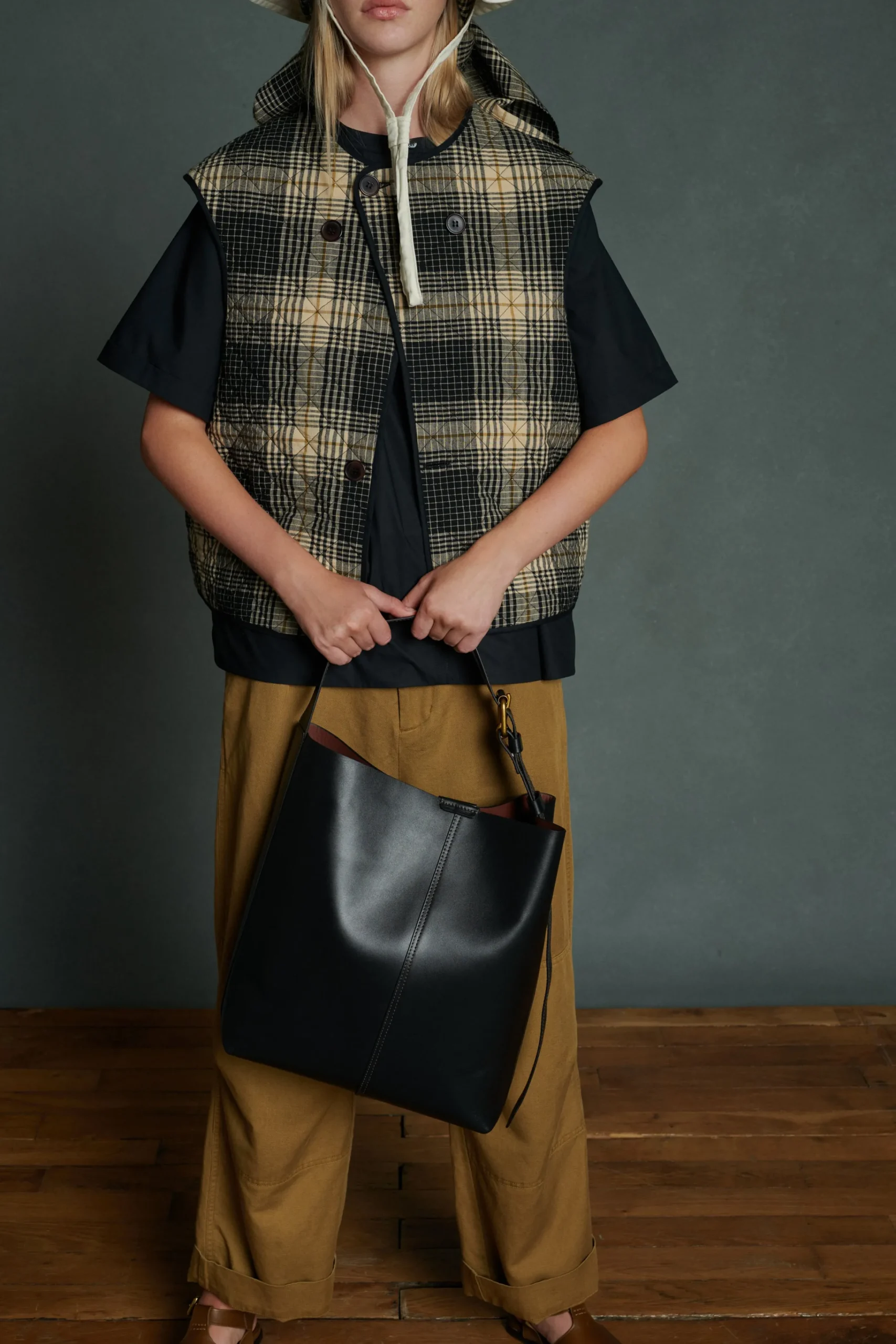 Clearance Soeur sac saudade noir/cognac