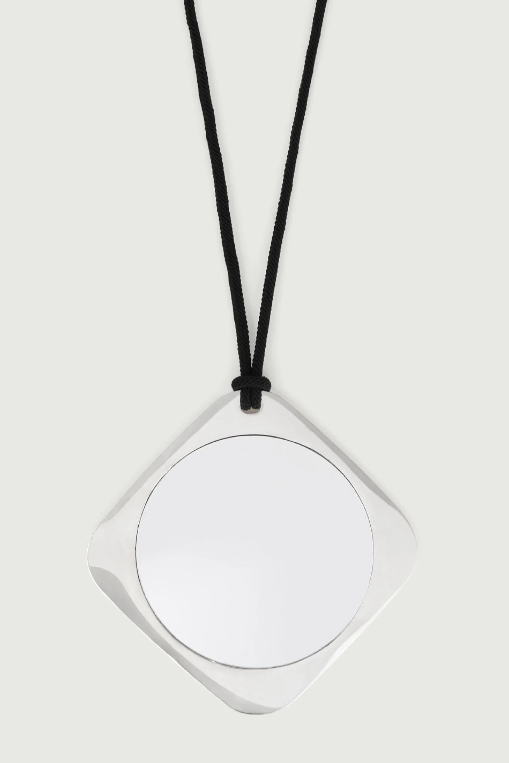 Discount Soeur sautoir miroir argent
