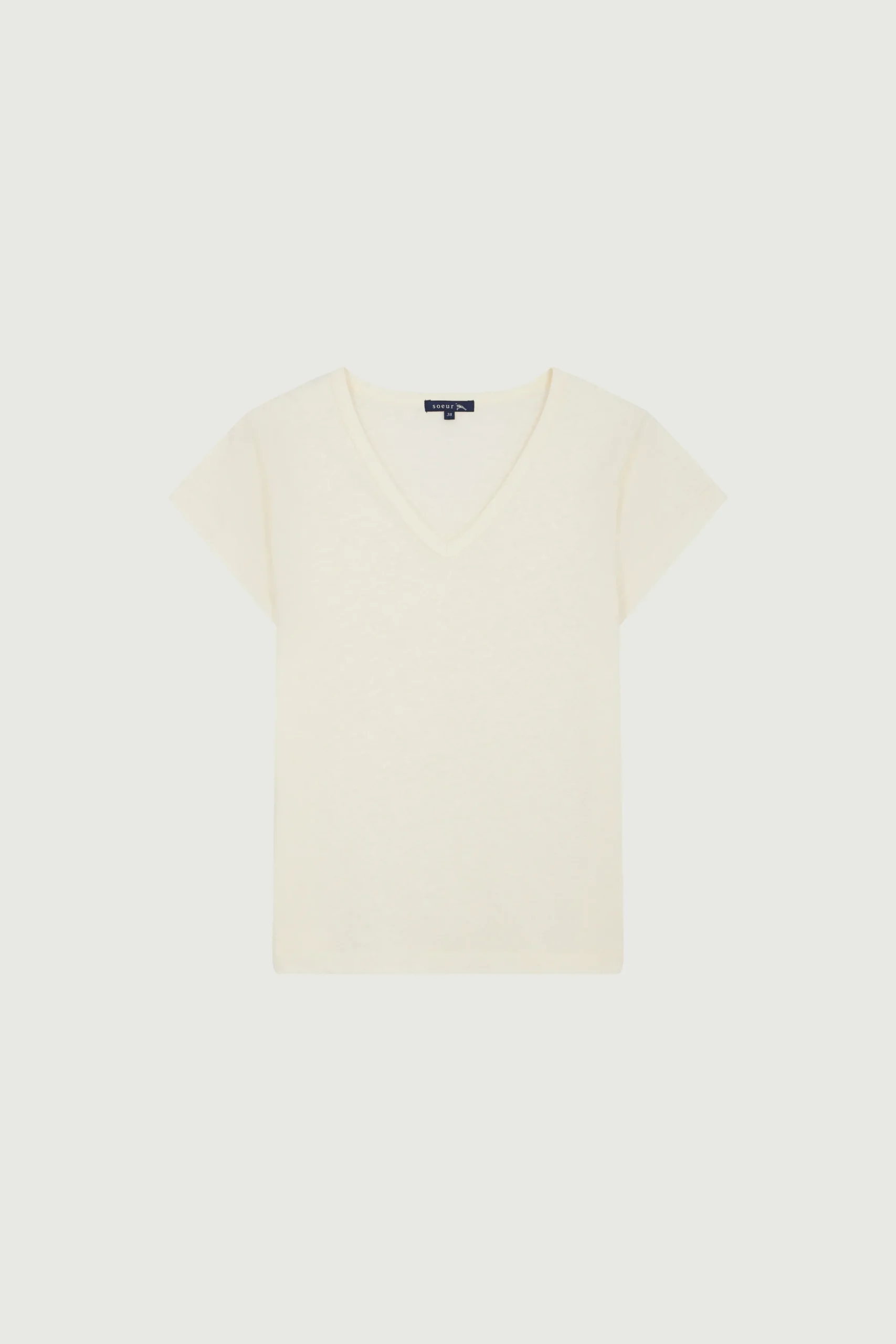 Discount Soeur tee-shirt dominique ecru