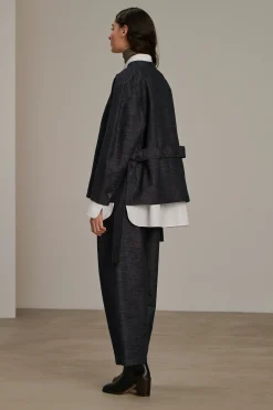 Online Soeur veste bruges bleunuitchiné
