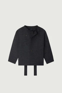 Online Soeur veste bruges bleunuitchiné