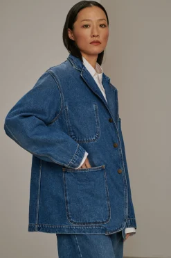 Hot Soeur veste charlize bleu