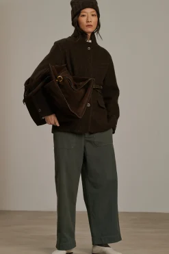 Online Soeur veste claude marronchiné
