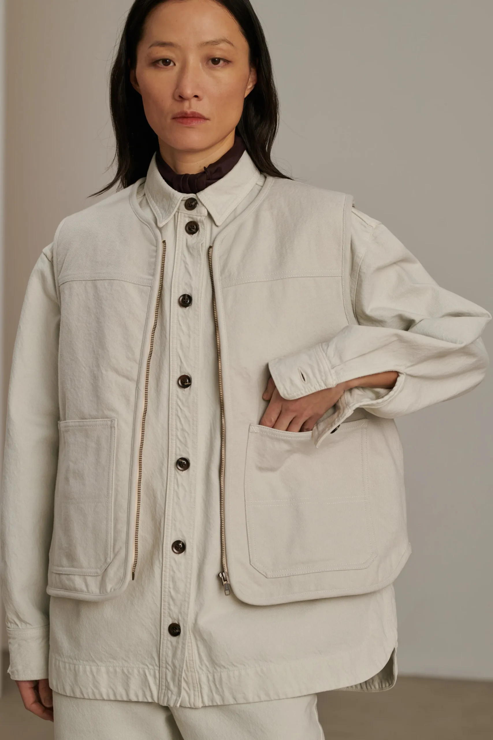 New Soeur veste connor craie