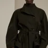 Hot Soeur veste theia kakifoncé