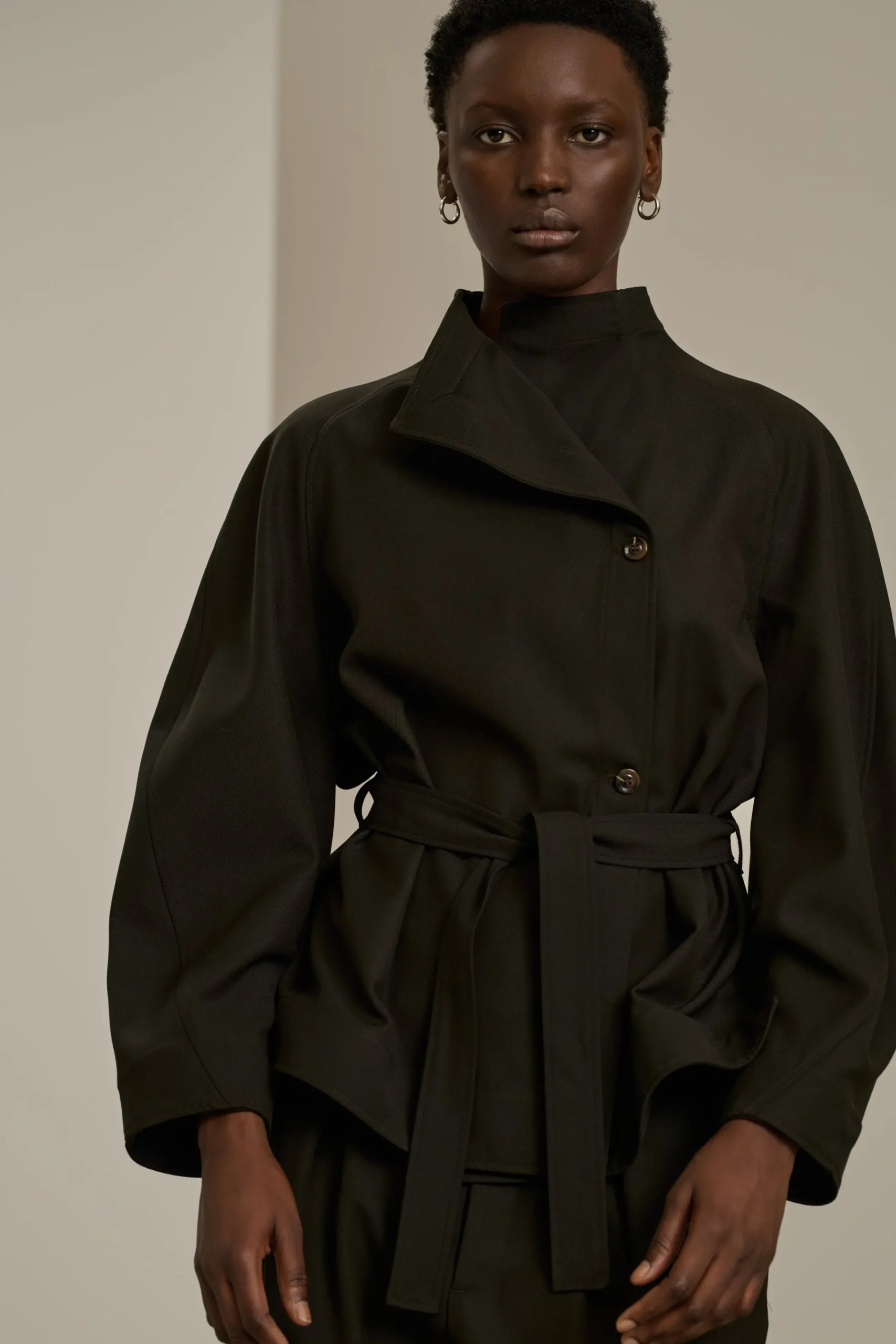 Hot Soeur veste theia kakifoncé